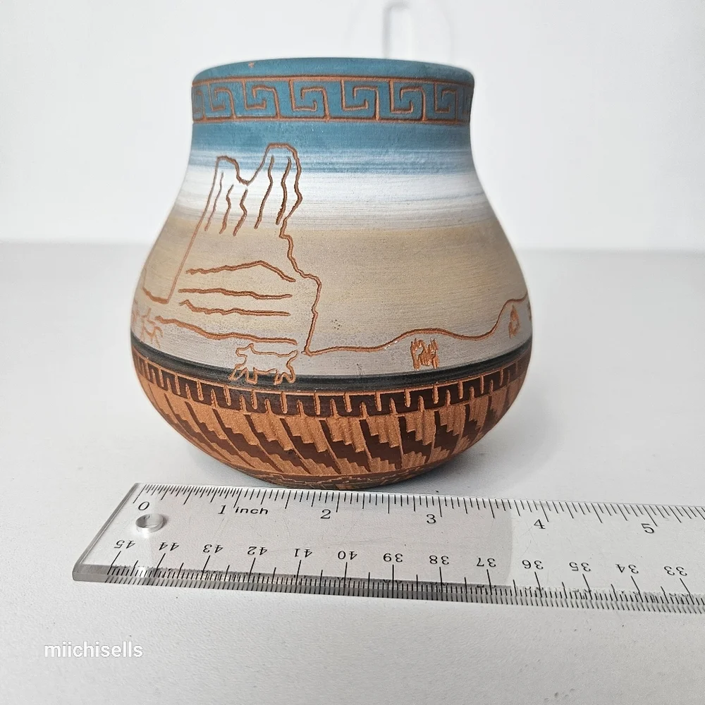 Native American Navajo Vase Handmade